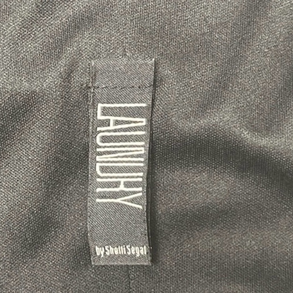 Laundry by Shelli Segal Black Asymmetrical Cocktail Dress Size 12 - Picture 5 of 7